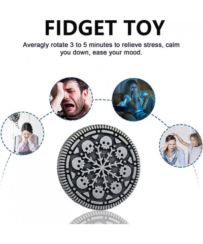 Metal Fidget Toys Fidget Slider Haptic Coin EDC Fidget for Adults Fun Office Desk Toys -Silver $24.49 Executive Desk Toys