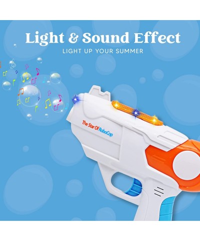 JOYIN 2 Bubble Guns for Kids with 4 Bottles Bubble Solutions (7 oz) Bubble Maker with Music and Light Bubble Machine Party Fa...