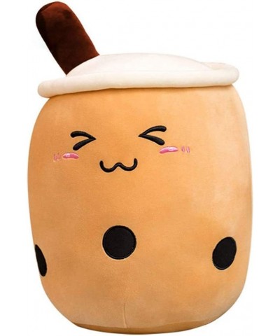 12 inch Plush Boba Tea Cup Toy Bubble Tea Stuffed Plush Toy Gifts for Kids Brown Close Eyes $27.57 Plush Figure Toys