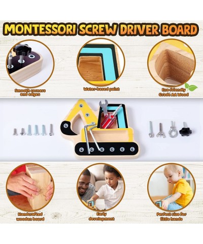 Screw Driver Board Preschool Toys - Montessori Toys for 3 Year Old Learning Fine Motor Skills Educational Sensory Toy for 3+ ...