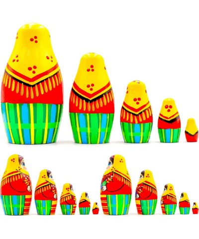 Easter Nesting Dolls Set of 5 pcs - Matryoshka with Easter Eggs - - Easter Gifts - Easter Decor - Easter Decorations - Easter...