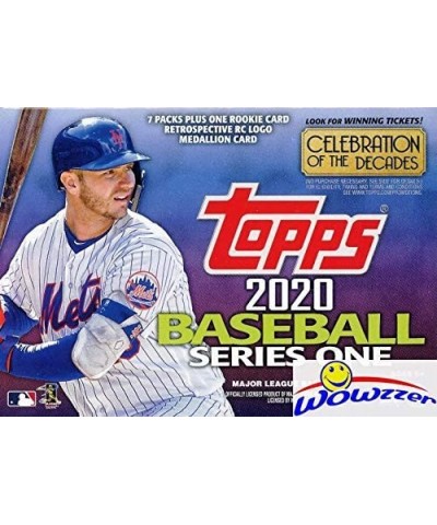 2020 Topps Series 1 MLB Baseball EXCLUSIVE Factory Sealed Retail Box with 98 Cards & SPECIAL Rookie Retrospective Logo Medall...