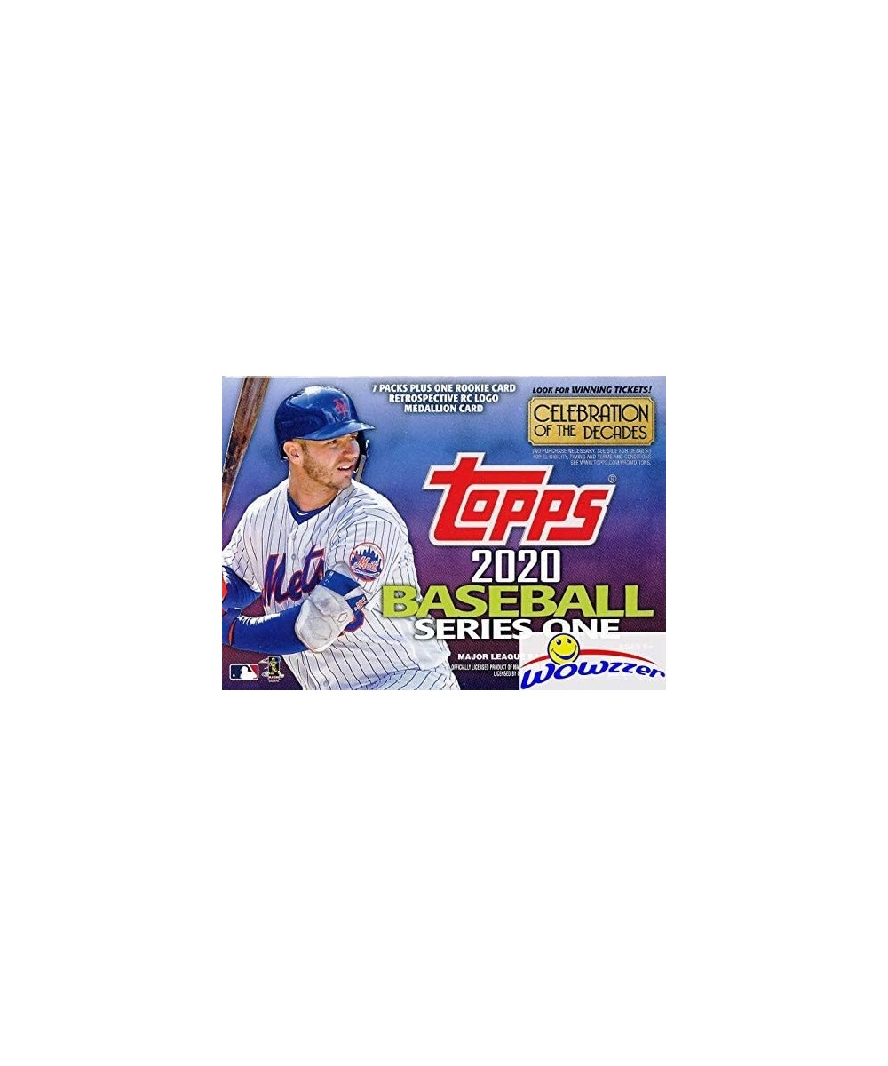 2020 Topps Series 1 MLB Baseball EXCLUSIVE Factory Sealed Retail Box with 98 Cards & SPECIAL Rookie Retrospective Logo Medall...