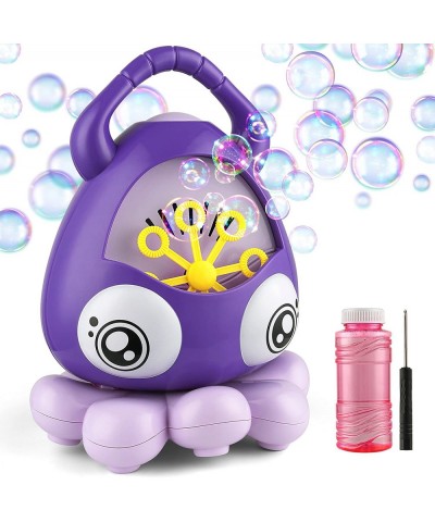 Bubble Machine Automatic Octopus Bubble Blower Maker Toys with Music 3000+ Bubbles/min Portable for Party Indoor Outdoor 3 4 ...