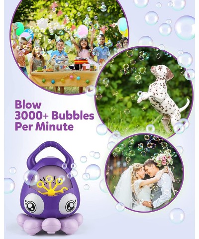 Bubble Machine Automatic Octopus Bubble Blower Maker Toys with Music 3000+ Bubbles/min Portable for Party Indoor Outdoor 3 4 ...