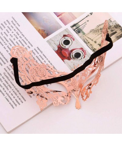 Masquerade Mask Metal Lace Mask with diamond for Dance Party for Girls Women Party Supplies $20.82 Kids' Dress-Up Accessories