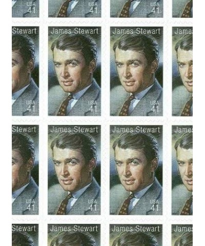 James (Jimmy) Stewart: Legends of Hollywood Full Sheet of 20 x 41 Cent Stamps USA 2007 Scott 4197 $19.91 Collectible Postage ...