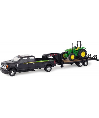 ERTL 1:32 Scale Ford F350 Pickup and Tractor Set — Includes John Deere Tractor Ford F350 Pickup and Gooseneck Trailer — 17.25...