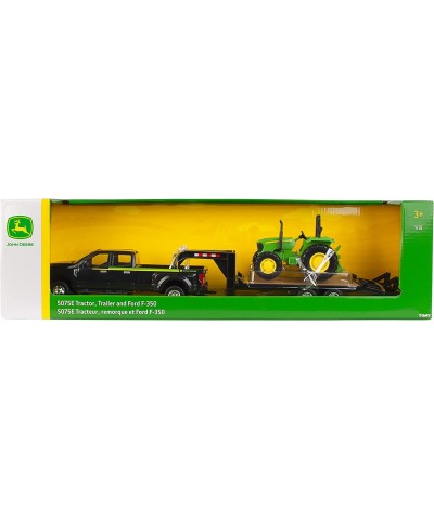 ERTL 1:32 Scale Ford F350 Pickup and Tractor Set — Includes John Deere Tractor Ford F350 Pickup and Gooseneck Trailer — 17.25...