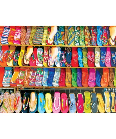 Colorful Flip Flops for Sale 500 Piece Colorluxe Premium Jigsaw Puzzle $25.04 Jigsaw Puzzles