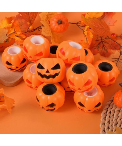 Halloween Toys 12 Packas Pumpkin Toys LED Glowing Ghost Relieve Stress Fidget Toys Pumpkin Stress Ball Halloween Party Favors...