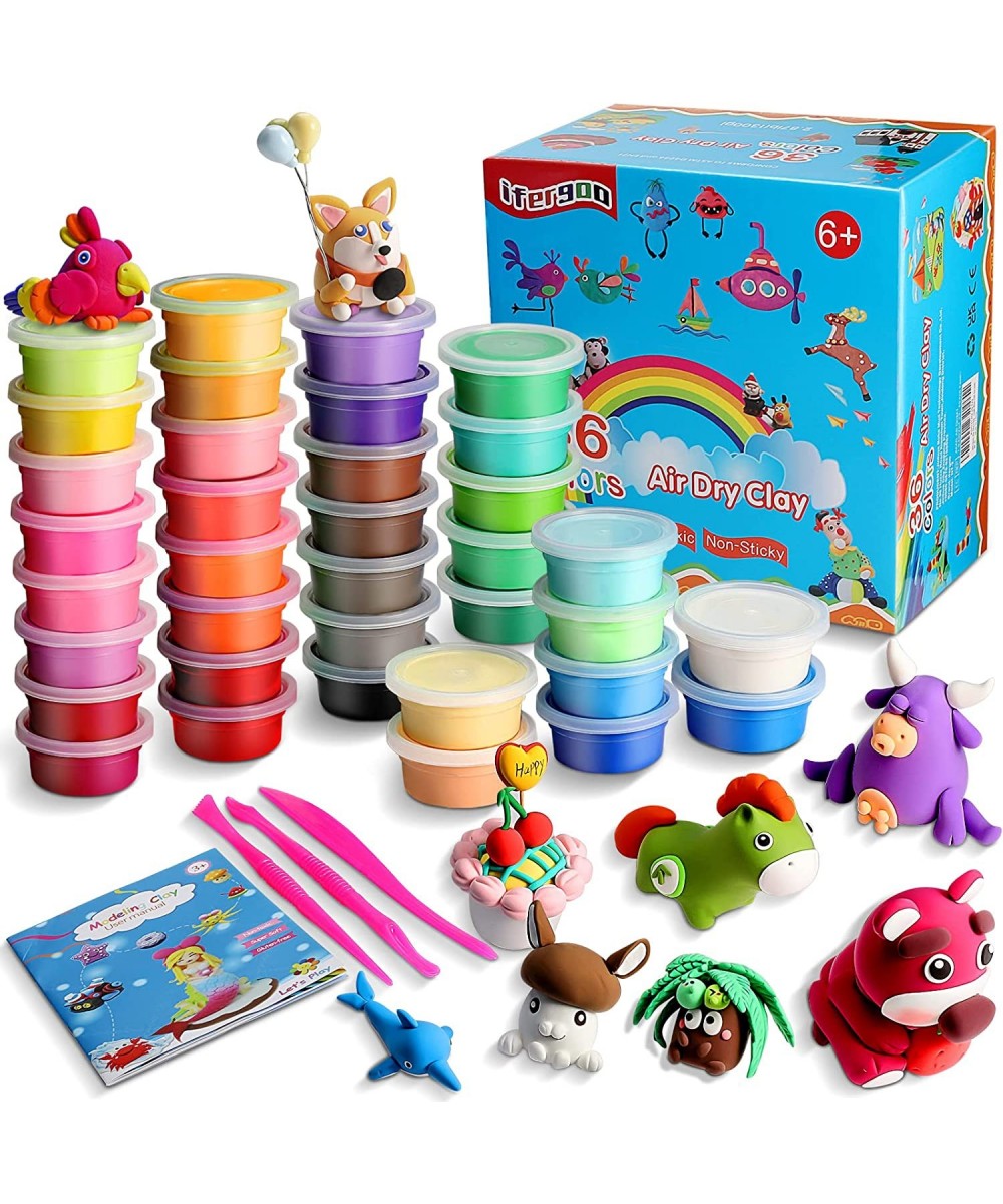 Modeling Clay Kit - 36 Colors Magic Air Dry Ultra Light Clay Safe & Non-Toxic Great Toy Gift for Boys and Girls $33.89 Kids' ...