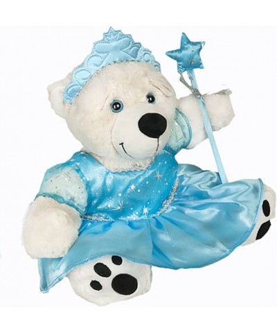 Blue Snow Princess Dress Like Frozen ELSA Teddy Bear Outfit Clothes with Wand and Tiara FITS 15" 16" fits Build a Bear $34.46...