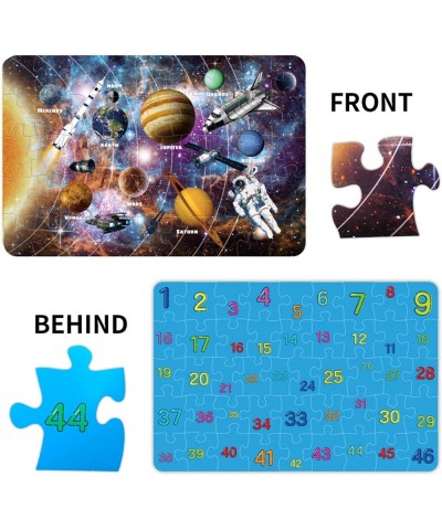 Kids Puzzle Toy Puzzles for Kids Ages 3+ Solar System Floor Puzzle Raising Children Recognition &Promotes Hand-Eye Coordinati...