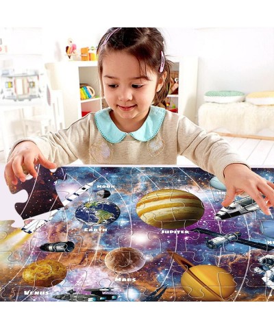 Kids Puzzle Toy Puzzles for Kids Ages 3+ Solar System Floor Puzzle Raising Children Recognition &Promotes Hand-Eye Coordinati...