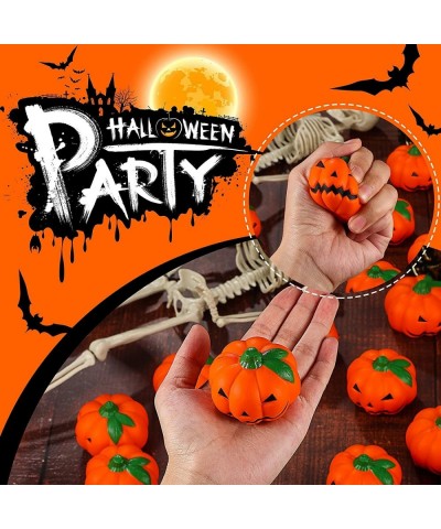 8 Pieces Halloween Pumpkin Stress Balls Slow Rising Stress Relief Balls Mini Foam Stress Ball for Teens and Adults Anxiety St...