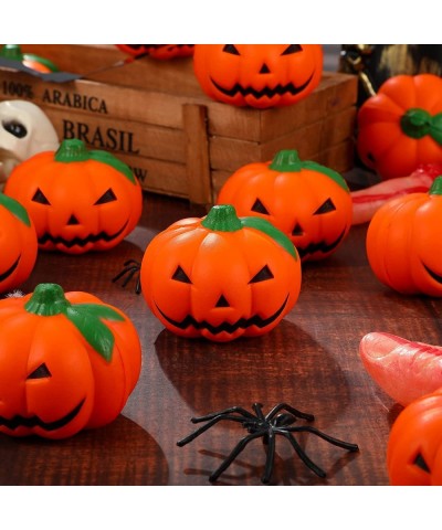 8 Pieces Halloween Pumpkin Stress Balls Slow Rising Stress Relief Balls Mini Foam Stress Ball for Teens and Adults Anxiety St...