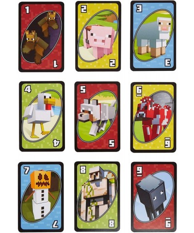 UNO Minecraft Card Game Videogame-Themed Collectors Deck 112 Cards With Character Images Gift For Fans Ages 7 Years Old & Up ...