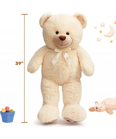 Giant Teddy Bear Stuffed Animals Cuddly Plush Toy Big Smile Bear Gifts for Kids Beige 39 inch $63.32 Stuffed Animals & Teddy ...