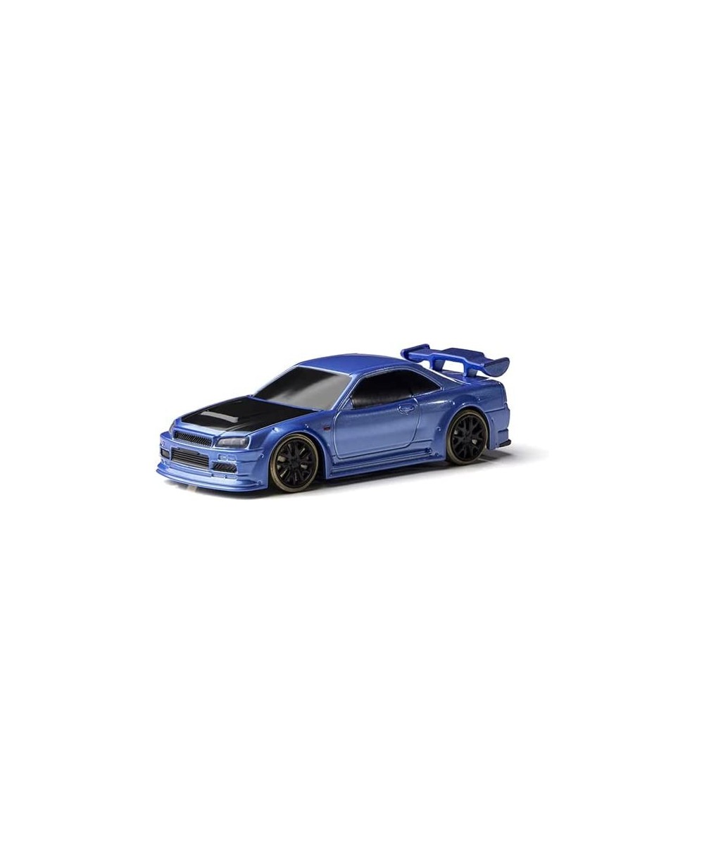 Turbo Racing 1:76 C64 Drift RC Car with Gyro Radio Full Proportional Remote Control Toys RTR Kit (C64 Blue) $129.74 Remote & ...