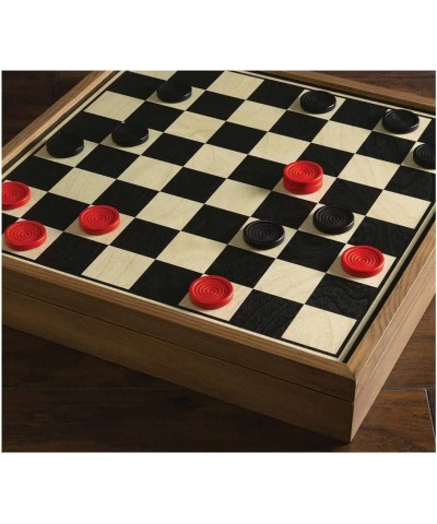 Deluxe Vintage 2-in-1 Wood Chess and Checkers Game Set $40.21 Board Games