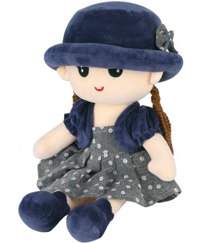 Cute Plush Girls Doll Soft Dress Up Rag Doll Sitting Girl Stuffed Doll Figure Toy Playdate Friend Cuddle Pillow Buddy Sleepin...