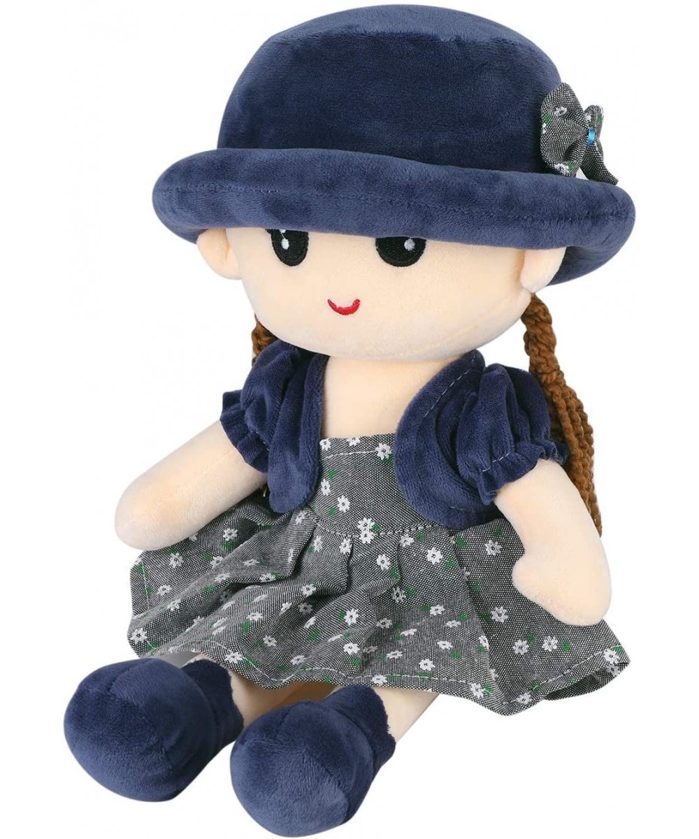 Cute Plush Girls Doll Soft Dress Up Rag Doll Sitting Girl Stuffed Doll Figure Toy Playdate Friend Cuddle Pillow Buddy Sleepin...