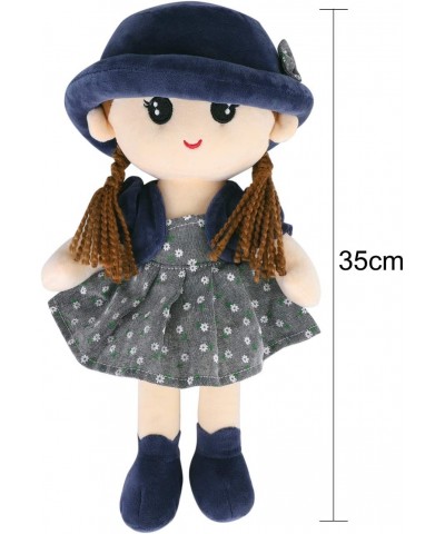 Cute Plush Girls Doll Soft Dress Up Rag Doll Sitting Girl Stuffed Doll Figure Toy Playdate Friend Cuddle Pillow Buddy Sleepin...