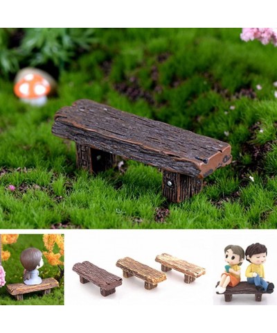 Retro Benches Miniature Garden Bonsai Ornaments Dollhouse Decoration $16.73 Dollhouse Accessories