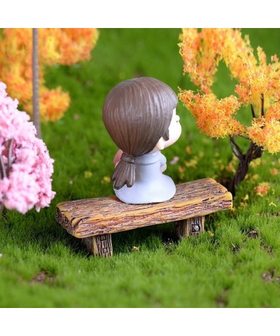 Retro Benches Miniature Garden Bonsai Ornaments Dollhouse Decoration $16.73 Dollhouse Accessories