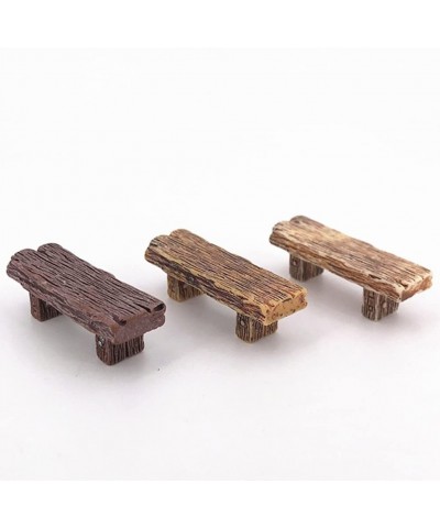 Retro Benches Miniature Garden Bonsai Ornaments Dollhouse Decoration $16.73 Dollhouse Accessories