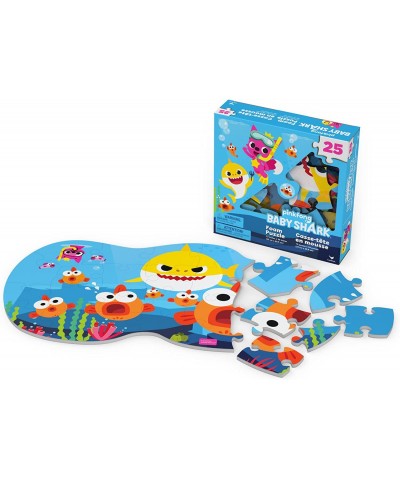 25-Piece Baby Shark Foam Floor Puzzle Bundle - Colorful Foam Puzzle with Stickers More (Baby Shark Jigsaw Puzzles for Kids) $...