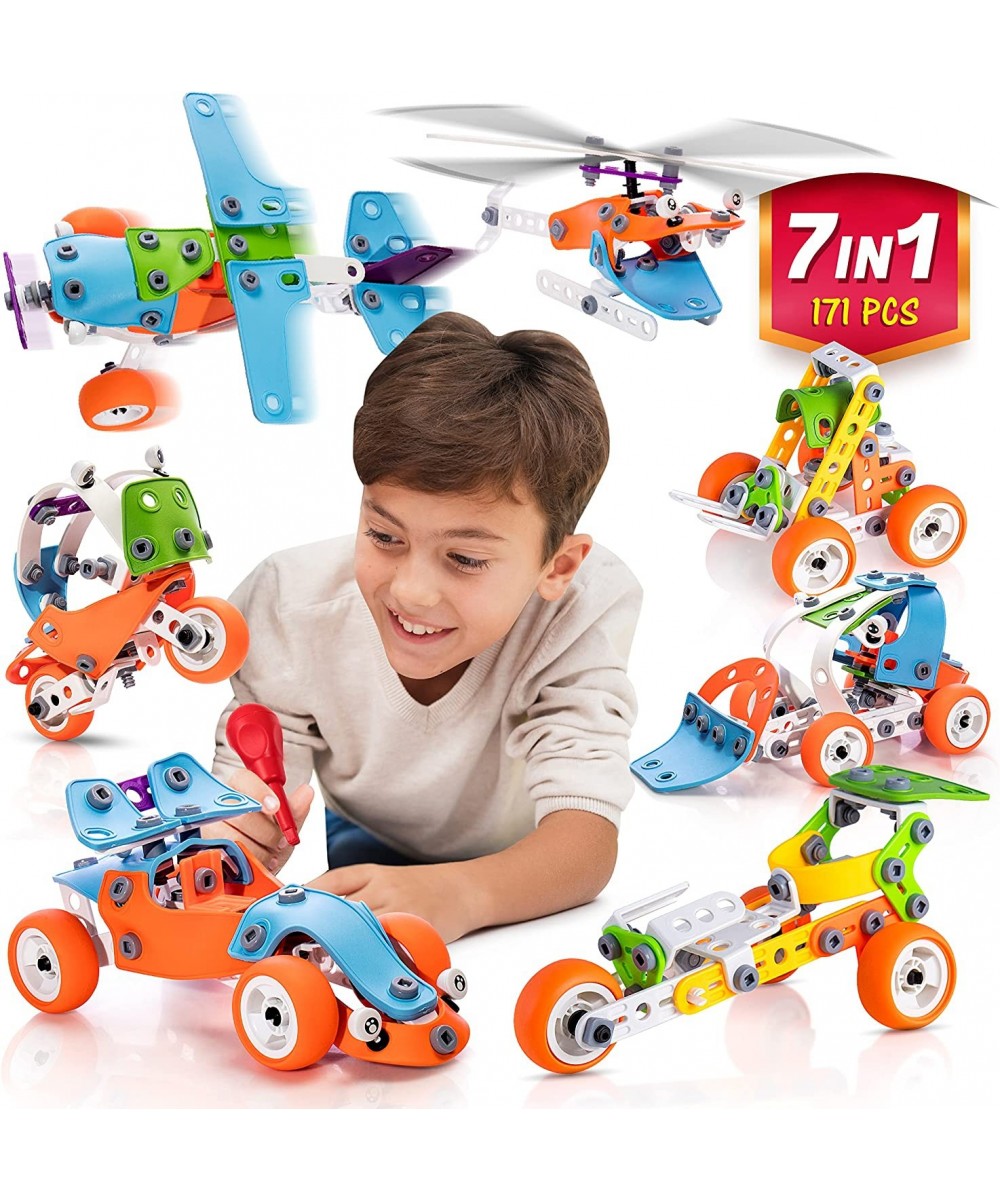 STEM Building Toys for 7-12 Years Old Boys Girls 7-in-1 Models Kids Love to Build and Play 171Pcs Construction Set with Engin...