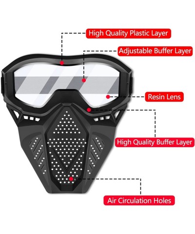 2Pack Tactical Mask Compatible with Nerf Rival Apollo Zeus Khaos Atlas Artemis Blasters Rival Mask Full Mask Protect Eyes for...