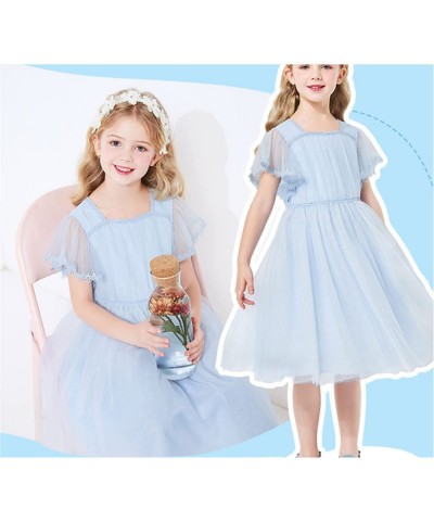 Flower Girl Maxi Dress Princess Lace Tulle Photo Gowns Wedding Party Dress $33.40 Kids' Costumes