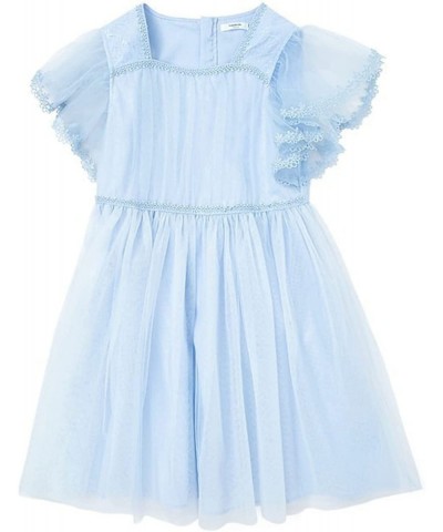 Flower Girl Maxi Dress Princess Lace Tulle Photo Gowns Wedding Party Dress $33.40 Kids' Costumes