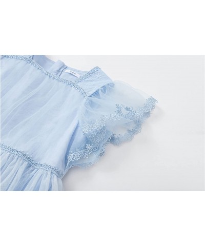 Flower Girl Maxi Dress Princess Lace Tulle Photo Gowns Wedding Party Dress $33.40 Kids' Costumes