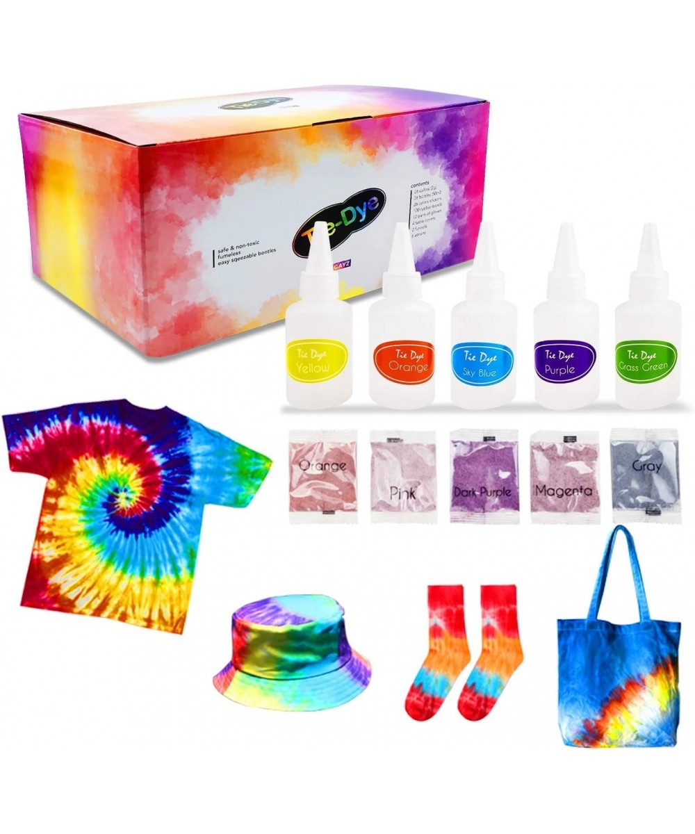 26 Color Tie Die Set Kit with Tie Dye Supplies for Kids and Adults Perfect for Party and Comes with Neon Colors Set Table Cov...