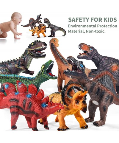 7 Pieces Dinosaur Toys for Kids Boys Toddlers 3-5 5-7 11" Large Soft T-Rex Triceratops Dinosaur Toys for Kids Boys Perfect Di...