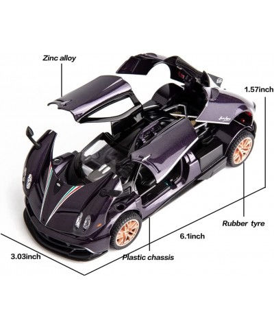 1/32 Model Car Pagani Huayra Dinastia Alloy Diecast Toy Car Pull Back Supercar with Light and Sound Toy Vehicle for Boys Kids...