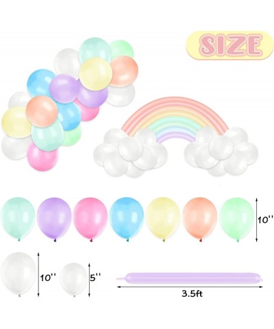 Pastel Rainbow Party Decoration Set Pastel Rainbow Themed Party Kit Happy Birthday Pastel Color Banner Rainbow Bridge Balloon...