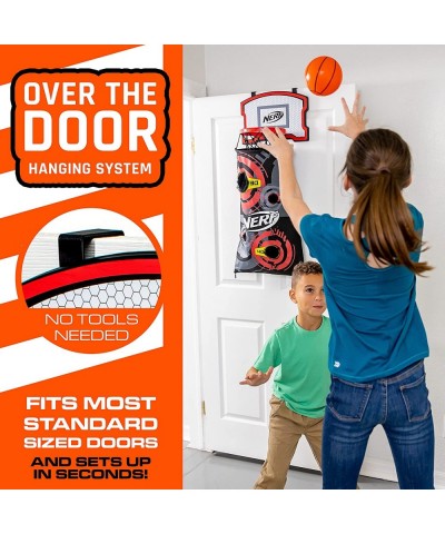 Basketball Hoop Hamper - Laundry Layup Over The Door Basket + Shooting Target - Mini Hoop Hamper + Basketball Set $60.39 Toy ...