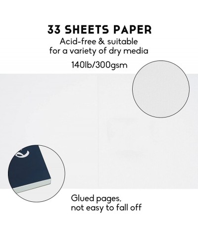 9" x 12'' Watercolor Pad Pack of 2 66 Sheets 140lb (300gsm) Glue Bound Acid-Free Paper Art Sketchbook Pad for Watercolor Tech...