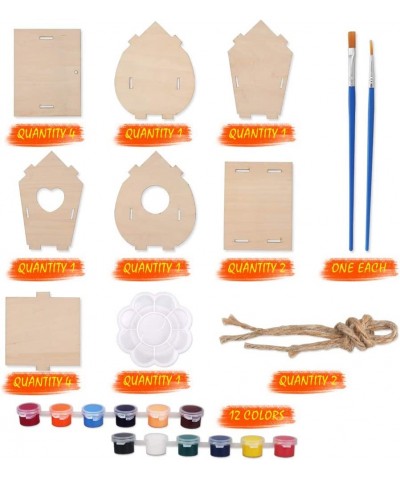 Kids Wood Craft Kits for 4-8 Year Old Girls Boys DIY Wooden Birdhouse Kit for Kid Age 4 5 6 7 Toddlers Child Birdhouse for Ou...