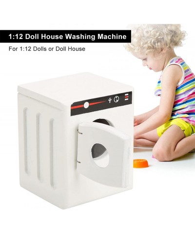 DIY Dollhouse Washing Machine Mini Dollhouse Washing Machine Gift for Children 1:12 Washing Machine for 1:12 Doll House Dollh...