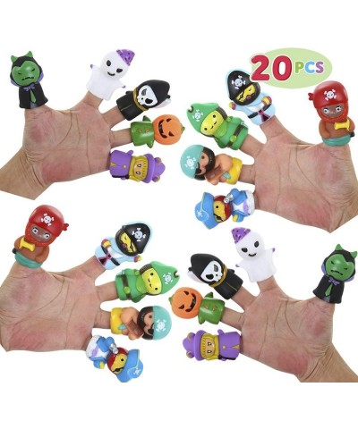 Halloween 20 PCS Character Finger Puppets Witch Ghost Grim Reaper and Pumpkin Character Finger Toys for Kids Halloween Party ...