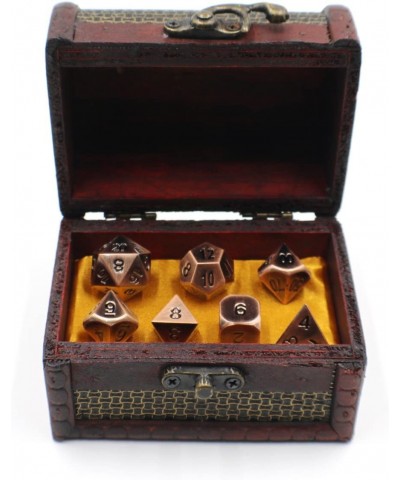 Metal D20 Dice Set with Storage Box / Chest for Roleplaying Games $61.49 Game Accessories