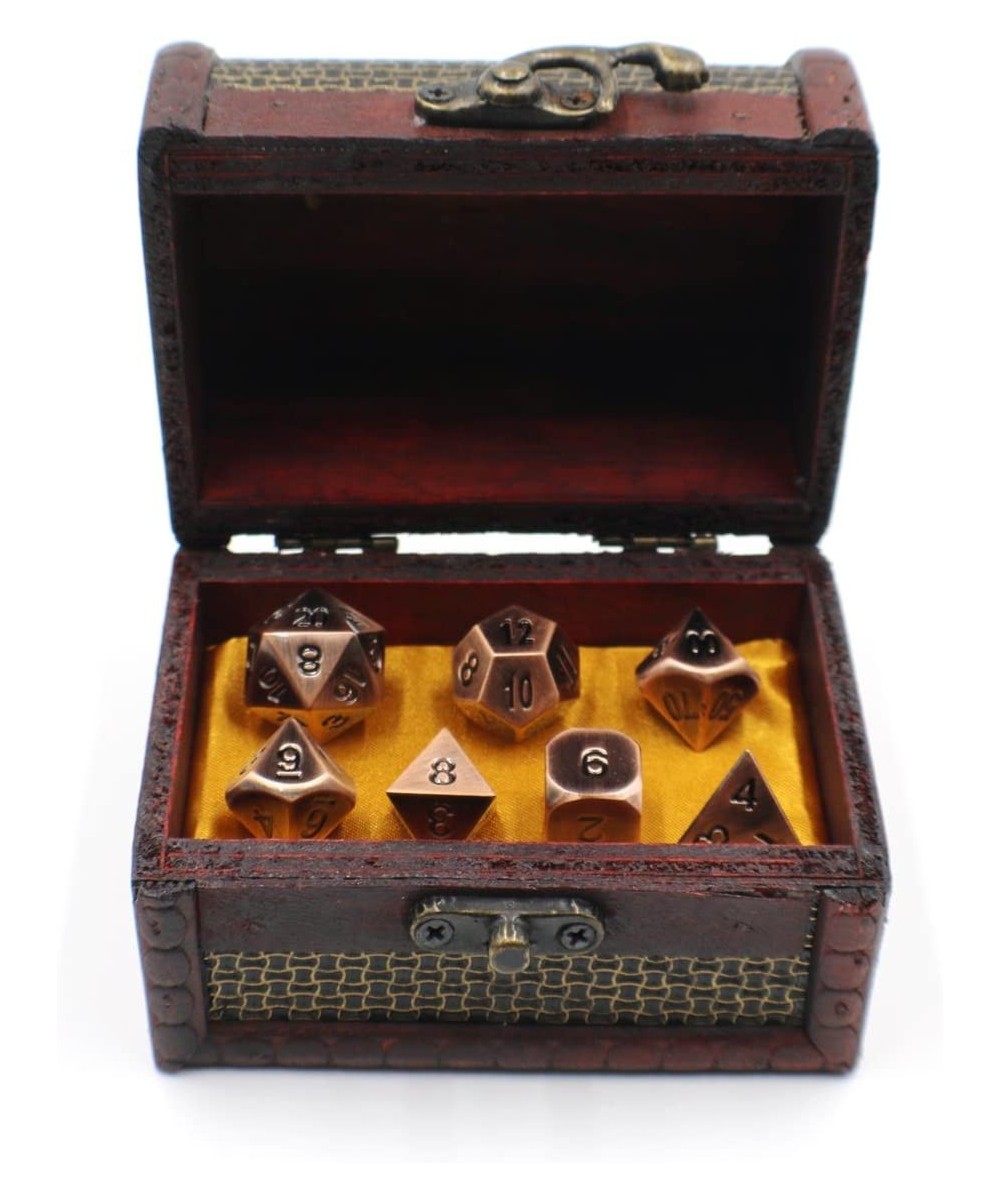 Metal D20 Dice Set with Storage Box / Chest for Roleplaying Games $61.49 Game Accessories