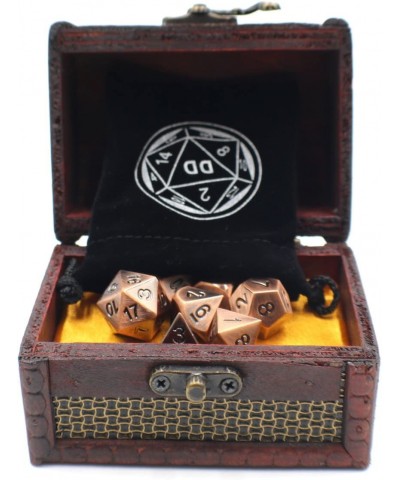 Metal D20 Dice Set with Storage Box / Chest for Roleplaying Games $61.49 Game Accessories