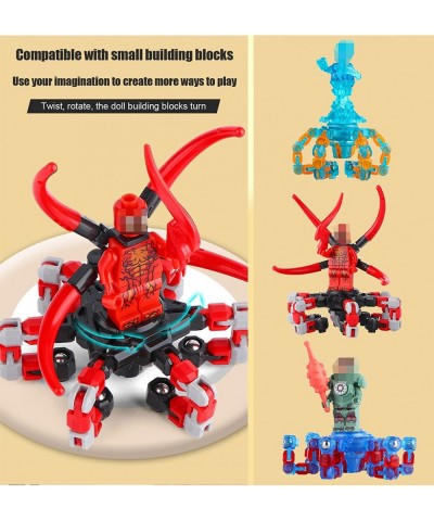 3 Pcs Doll Building Block fingertip Spinner Kids and Adults Transformable Robot Fingertip Gyro for Stress Relief and Anti Anx...